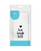 iMoshion Design hoesje voor de iPhone 11 Pro - Live Laugh Love - Zwart