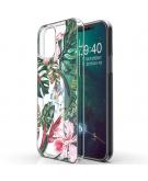 iMoshion Design hoesje voor de iPhone 12 (Pro) - Jungle - Groen / Roze
