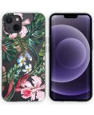 iMoshion Design hoesje voor de iPhone 13 - Jungle - Groen / Roze