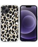 iMoshion Design hoesje voor de iPhone 13 - Luipaard - Goud / Zwart