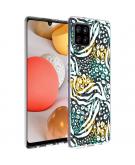 iMoshion Design hoesje voor de Samsung Galaxy A42 - Jungle - Wit / Zwart / Groen