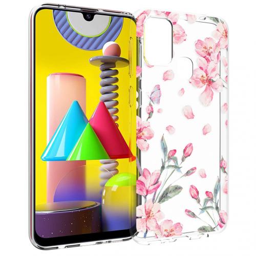 iMoshion Design hoesje voor de Samsung Galaxy M31 - Bloem - Roze