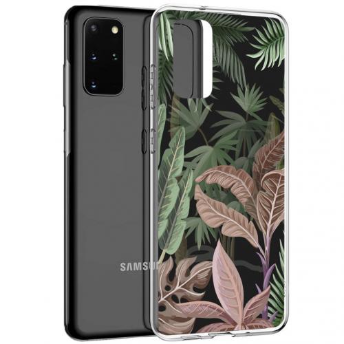 iMoshion Design hoesje voor de Samsung Galaxy S20 Plus - Jungle - Groen / Roze