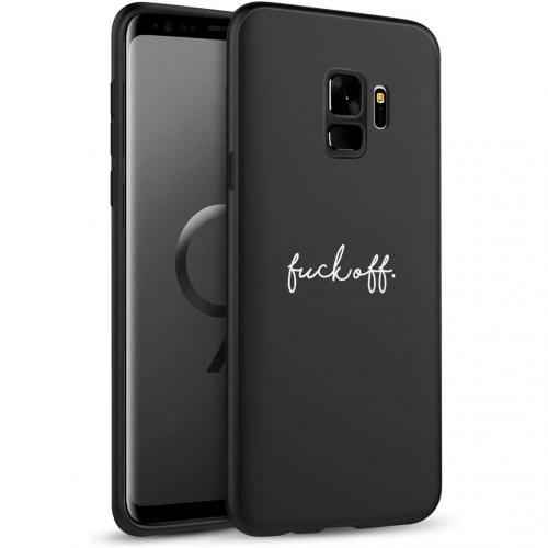 iMoshion Design hoesje voor de Samsung Galaxy S9 - Fuck Off - Zwart