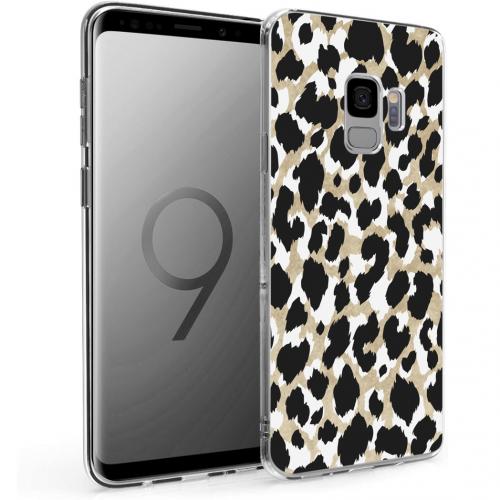 iMoshion Design hoesje voor de Samsung Galaxy S9 - Luipaard - Goud / Zwart