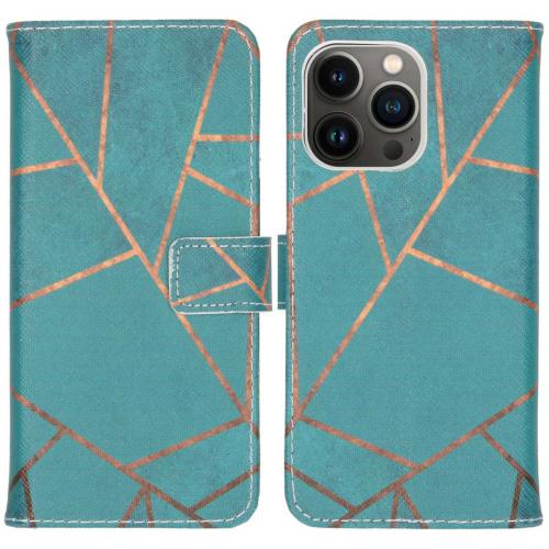 iMoshion Design Softcase Book Case voor de iPhone 13 Pro - Blue Graphic
