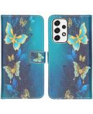 iMoshion Design Softcase Book Case voor de Samsung Galaxy A53 - Blue Butterfly