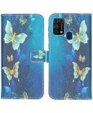 iMoshion Design Softcase Book Case voor de Samsung Galaxy M31 - Butterfly