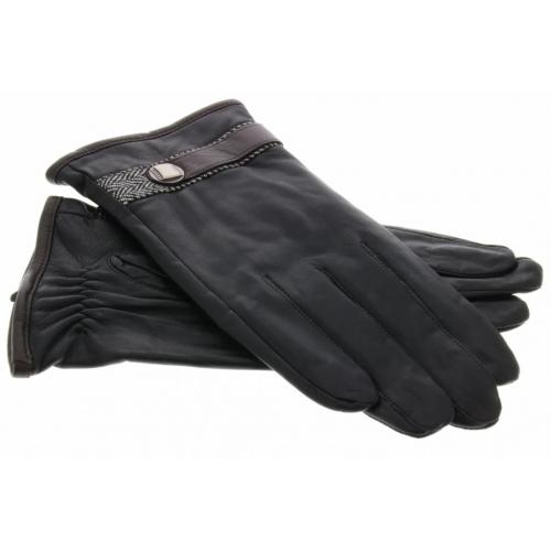 iMoshion Echt lederen touchscreen handschoenen met bandje - Maat XL