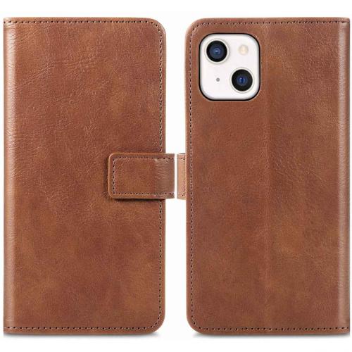 iMoshion Luxe Booktype iPhone 13 Mini - Bruin