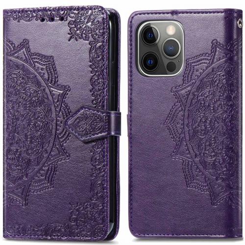 iMoshion Mandala Booktype iPhone 13 Pro - Paars