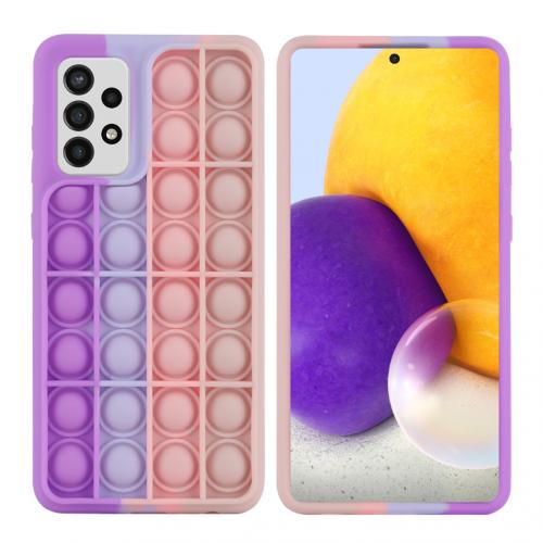 iMoshion Pop It Fidget Toy - Pop It hoesje voor de Samsung Galaxy A72 - Multicolor