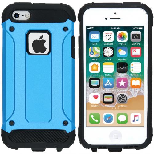 iMoshion Rugged Xtreme Backcover voor de iPhone SE / 5 / 5s - Lichtblauw