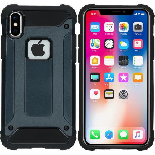 iMoshion Rugged Xtreme Backcover voor de iPhone X - Donkerblauw