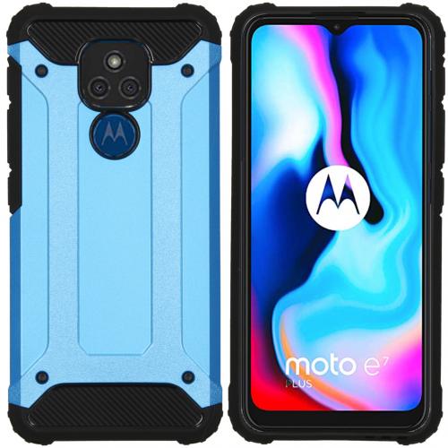 iMoshion Rugged Xtreme Backcover voor de Motorola Moto E7 Plus / G9 Play - Lichtblauw