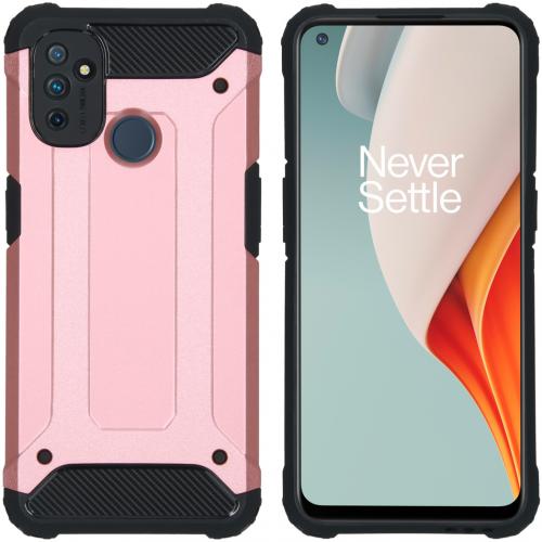 iMoshion Rugged Xtreme Backcover voor de OnePlus Nord N100 - Rosé Goud