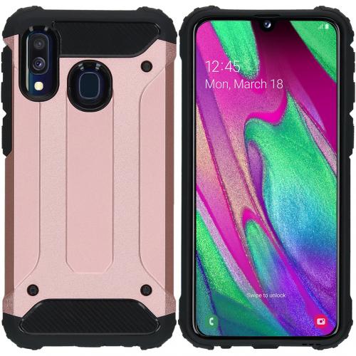iMoshion Rugged Xtreme Backcover voor de Samsung Galaxy A40 - Rosé Goud