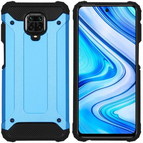 iMoshion Rugged Xtreme Backcover voor de Xiaomi Redmi Note 9 Pro / 9S - Lichtblauw