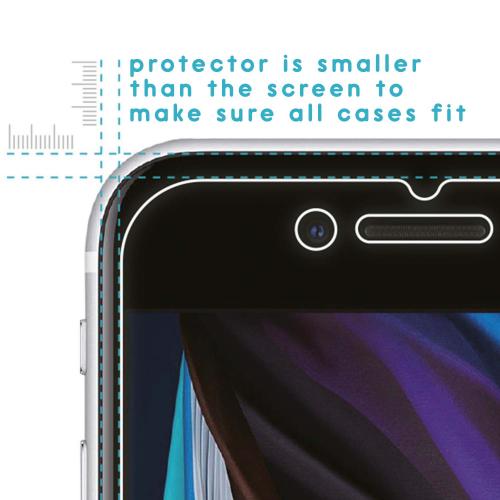iMoshion Screenprotector Folie 3 Pack + Camera Protector Glas voor de iPhone SE (2022 / 2020) / 8 / 7