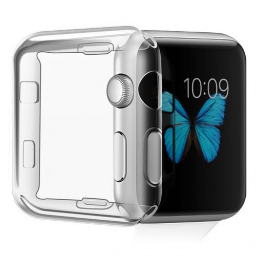 iMoshion Softcase + Screenprotector voor de Apple Watch Serie 1-3 38 mm - Transparant