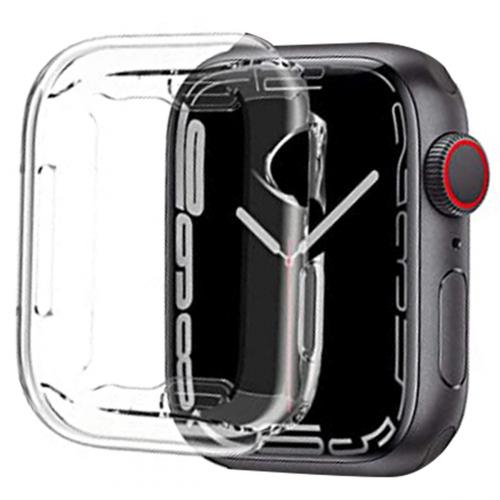 iMoshion Softcase + Screenprotector voor de Apple Watch Serie 7 - 41 mm - Transparant