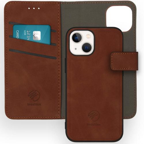 iMoshion Uitneembare 2-in-1 Luxe Booktype voor de iPhone 13 Mini - Bruin