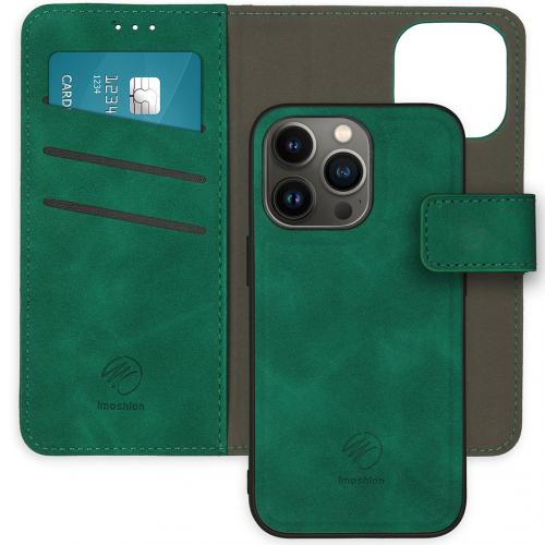 iMoshion Uitneembare 2-in-1 Luxe Booktype voor de iPhone 13 Pro - Donkergroen