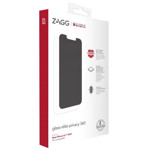 InvisibleShield Glass Elite Privacy Screenprotector voor de iPhone 13 Pro Max - Transparant