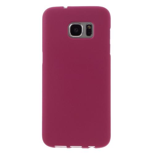 Javu - Samsung Galaxy S7 Edge Hoesje - Harde Back Case Mat Roze