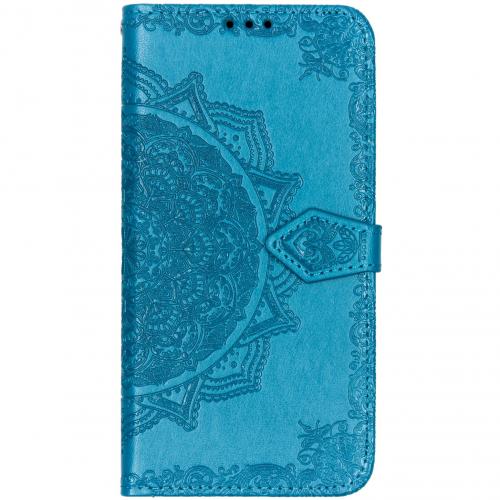 Mandala Booktype voor de Samsung Galaxy A50 / A30s - Turquoise