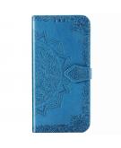 Mandala Booktype voor Samsung Galaxy S20 Ultra - Turquoise