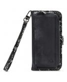 Mobilize - iPhone 12 mini Hoesje - Uitneembare Gelly Wallet Case Slangen Zwart