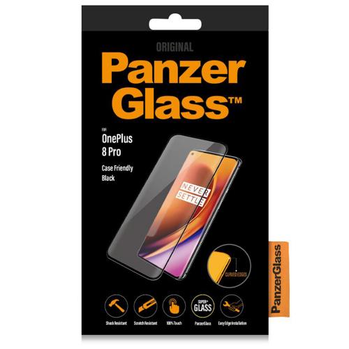 PanzerGlass Case Friendly Screenprotector voor de OnePlus 8 Pro - Zwart
