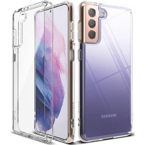 Ringke Fusion Backcover voor de Samsung Galaxy S21 Plus - Transparant