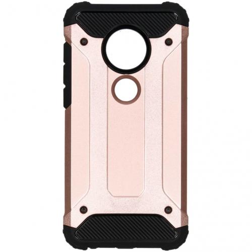 Rugged Xtreme Backcover voor de Motorola Moto G7 / G7 Plus - Rosé Goud