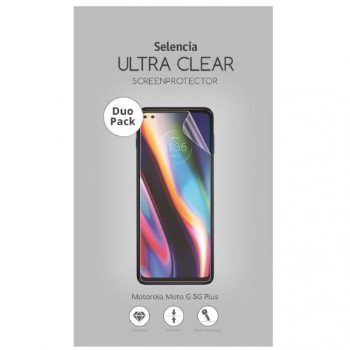 Selencia Duo Pack Ultra Clear Screenprotector voor de Motorola Moto G 5G Plus