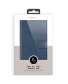 Selencia Echt Lederen Booktype voor de Samsung Galaxy A21s - Blauw