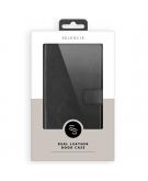Selencia Echt Lederen Booktype voor de  Samsung Galaxy A40 - Zwart