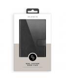Selencia Echt Lederen Booktype voor de Samsung Galaxy A51 - Zwart