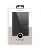 Selencia Echt Lederen Booktype voor de Samsung Galaxy M31 - Zwart