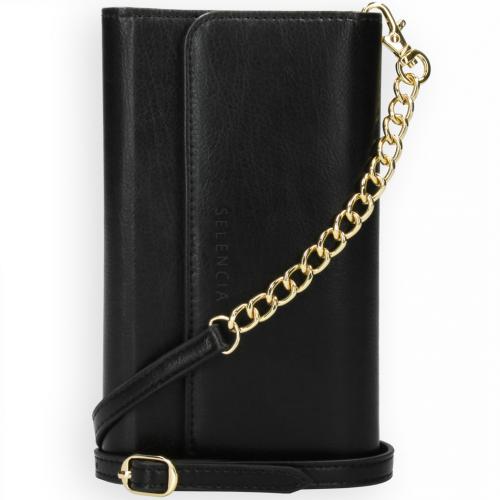 Selencia Eny Uitneembare Vegan Lederen Clutch voor de Samsung Galaxy S20 Plus - Zwart
