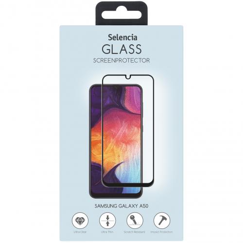 Selencia Gehard Glas Premium Screenprotector voor de Samsung Galaxy A50 / M31 - Zwart