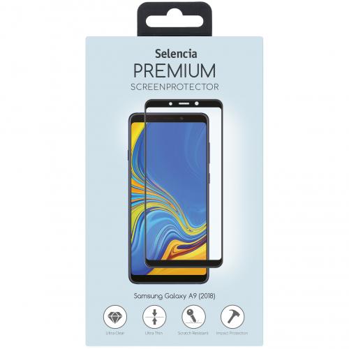 Selencia Gehard Glas Premium Screenprotector voor de Samsung Galaxy A9 (2018) - Zwart