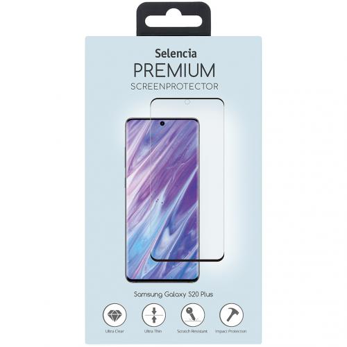 Selencia Gehard Glas Premium Screenprotector voor de Samsung Galaxy S20 Plus - Zwart