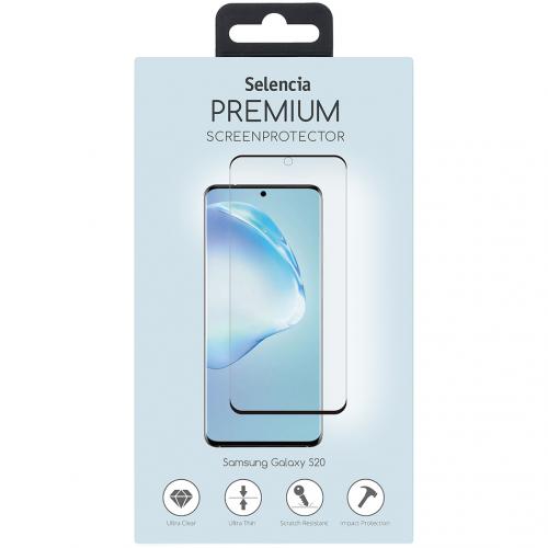 Selencia Gehard Glas Premium Screenprotector voor de Samsung Galaxy S20 - Zwart