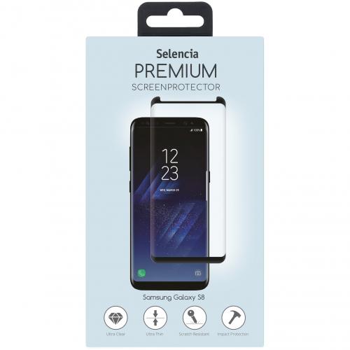 Selencia Gehard Glas Premium Screenprotector voor Samsung Galaxy S8 - Zwart