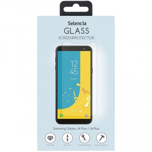 Selencia Gehard Glas Screenprotector voor Samsung Galaxy J4 Plus / J6 Plus