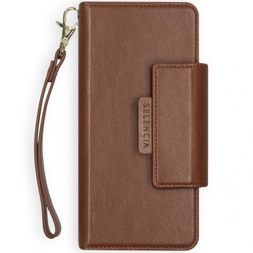 Selencia Surya 2-in-1 Uitneembare Vegan Lederen Bookcase Samsung Galaxy S20 Plus - Bruin