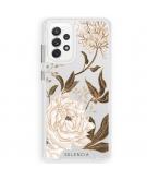 Selencia Zarya Fashion Extra Beschermende Backcover Samsung Galaxy A72 - Golden Flowers