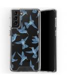 Selencia Zarya Fashion Extra Beschermende Backcover Samsung Galaxy S21 Plus - Birds